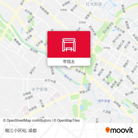顺江小区站地图