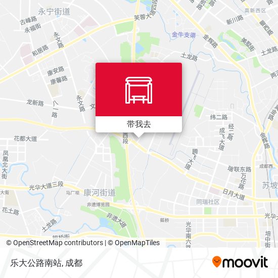 乐大公路南站地图