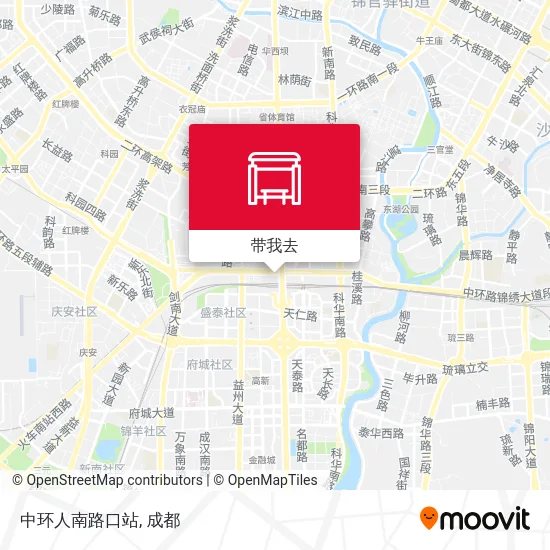 中环人南路口站地图