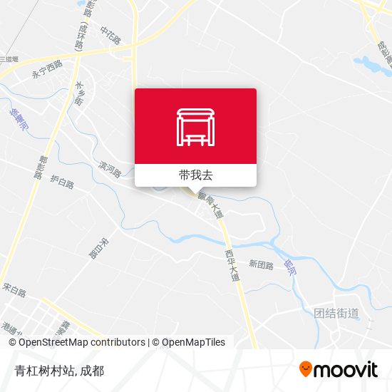 青杠树村站地图