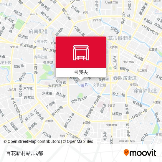 百花新村站地图