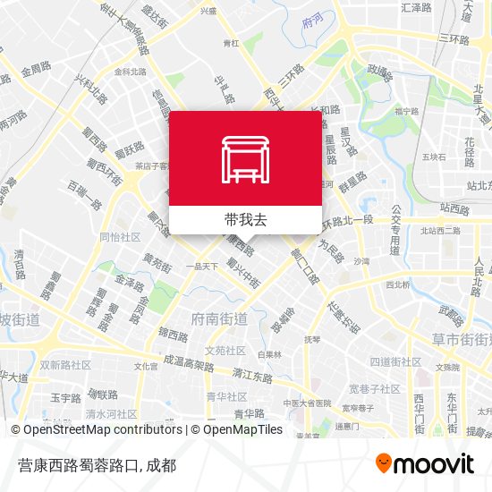 营康西路蜀蓉路口地图
