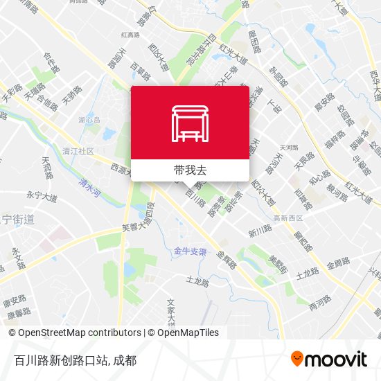 百川路新创路口站地图