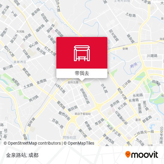 金泉路站地图