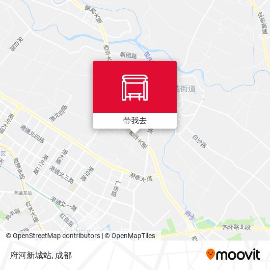 府河新城站地图