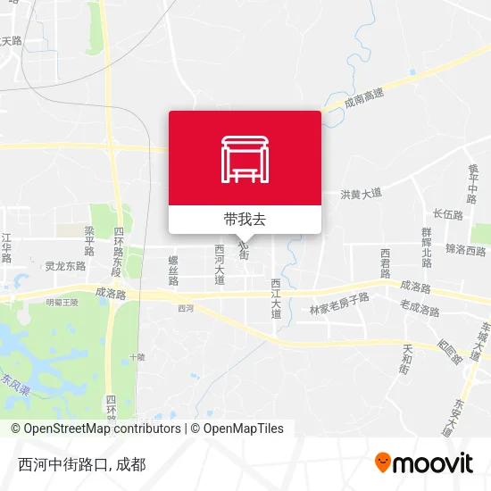 西河中街路口地图