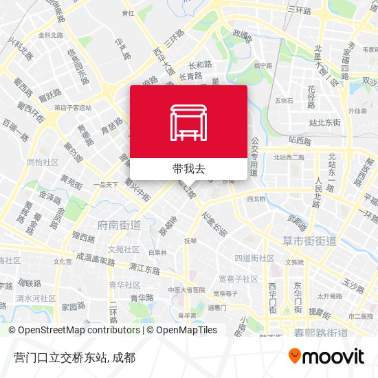 营门口立交桥东站地图