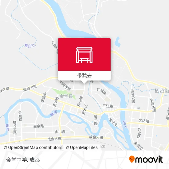 金堂中学地图