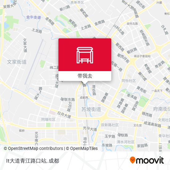 It大道青江路口站地图