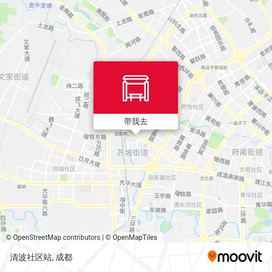 清波社区站地图