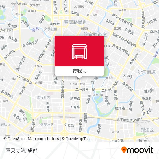 章灵寺站地图