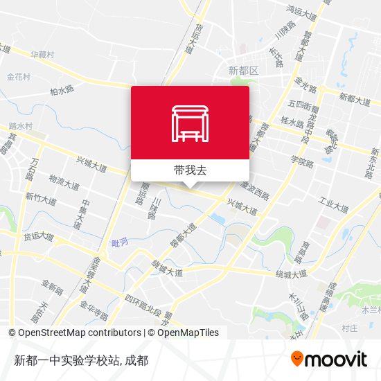 新都一中实验学校站地图