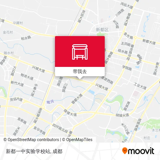 新都一中实验学校站地图