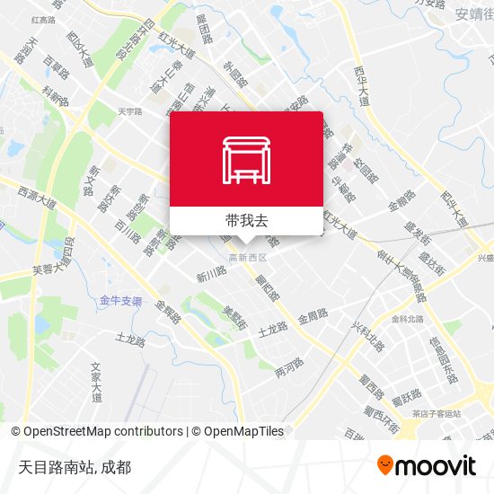 天目路南站地图