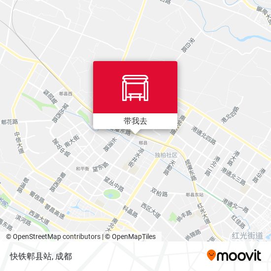 快铁郫县站地图