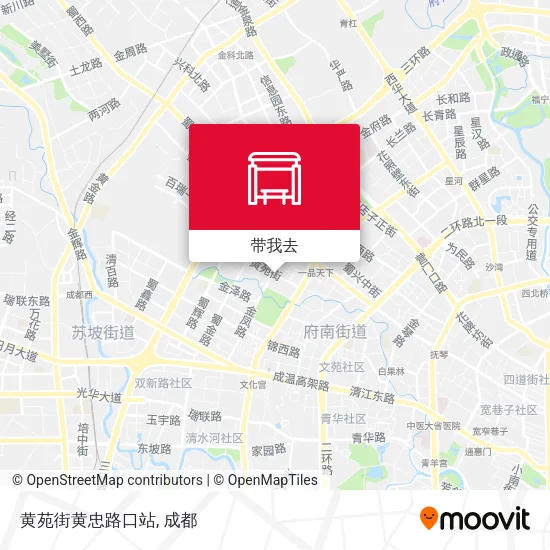 黄苑街黄忠路口站地图