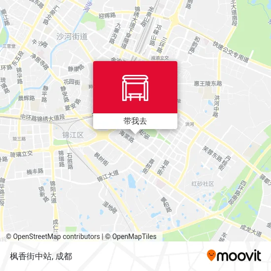 枫香街中站地图