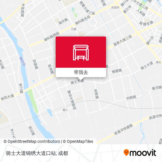 骑士大道锦绣大道口站地图