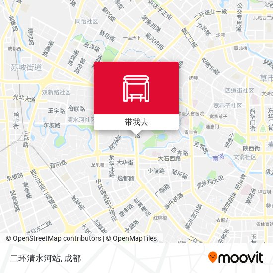 二环清水河站地图