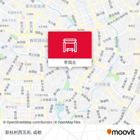 新桂村西五街地图