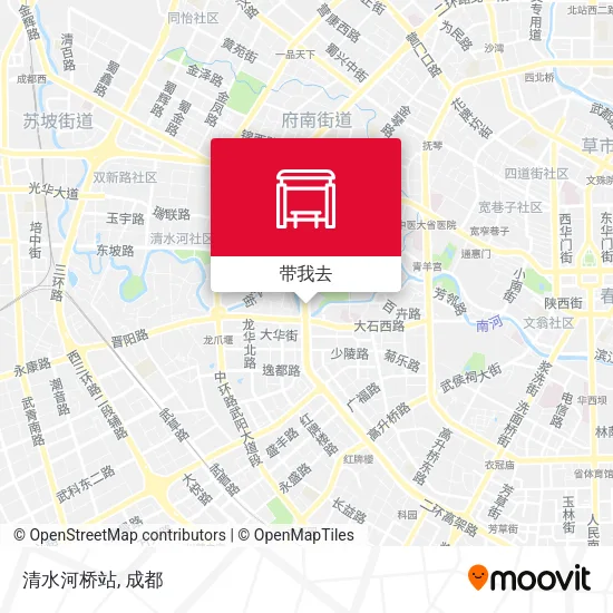 清水河桥站地图
