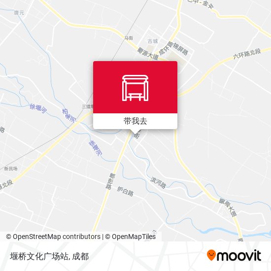 堰桥文化广场站地图