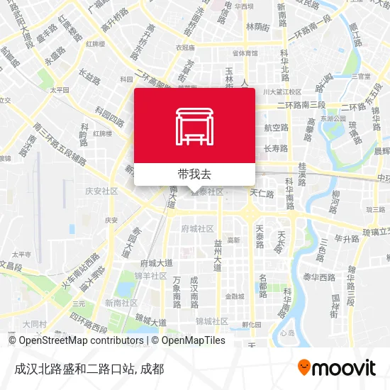 成汉北路盛和二路口站地图
