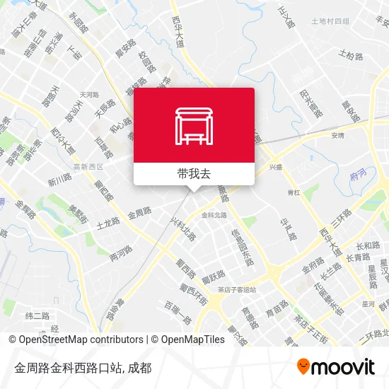 金周路金科西路口站地图