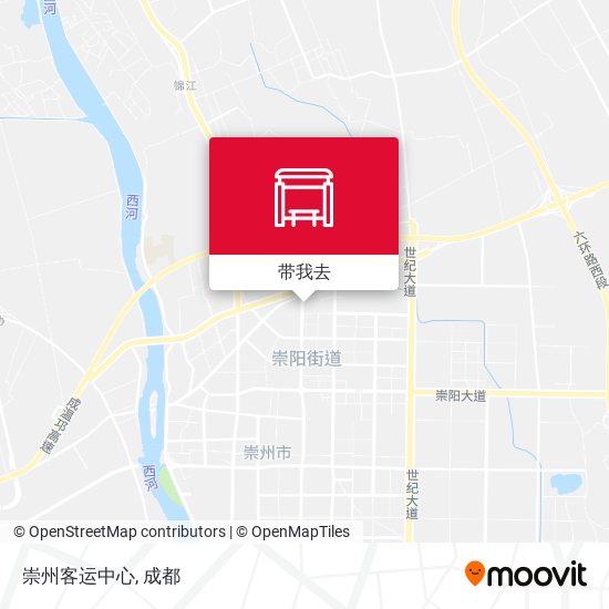 崇州客运中心地图