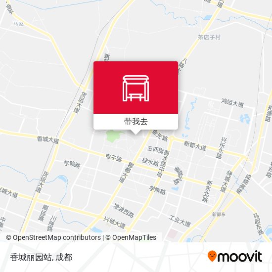 香城丽园站地图