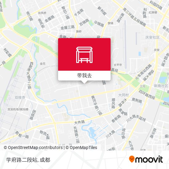 学府路二段站地图