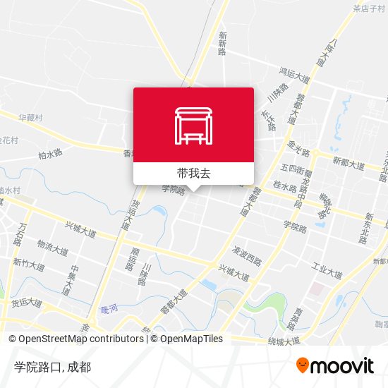 学院路口地图