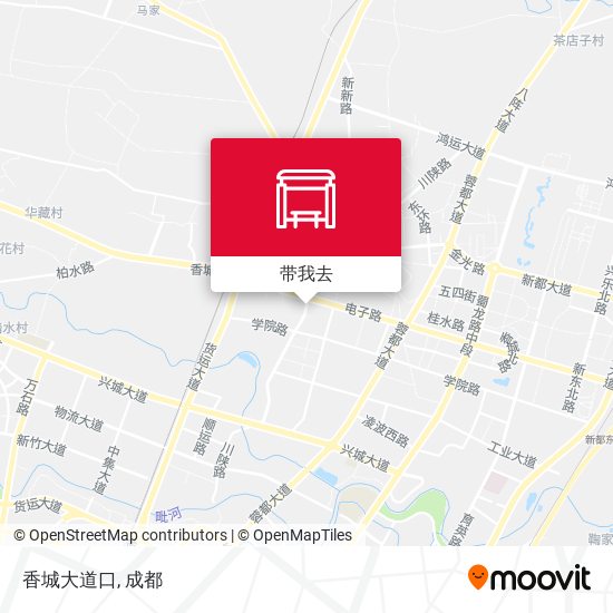 香城大道口地图
