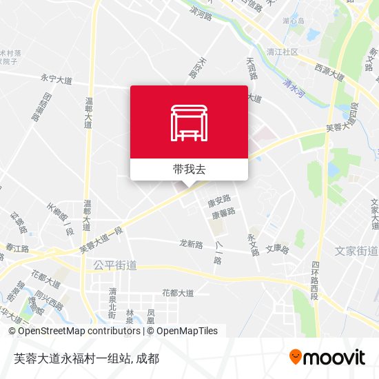 芙蓉大道永福村一组站地图