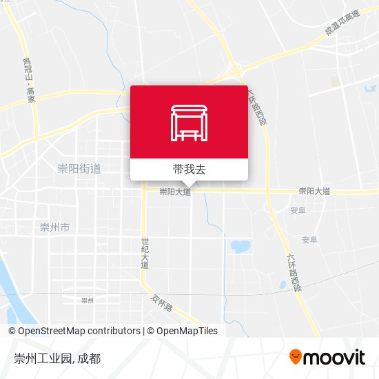 崇州工业园地图