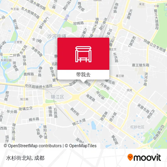 水杉街北站地图