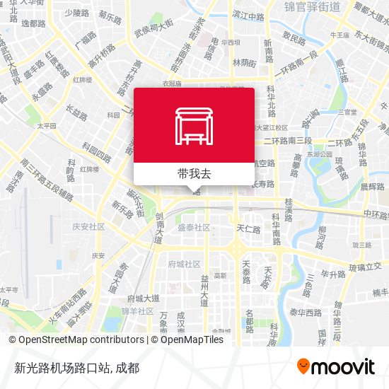 新光路机场路口站地图