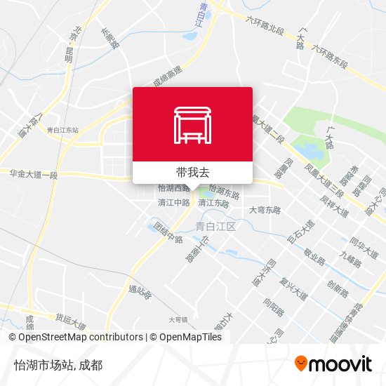 怡湖市场站地图