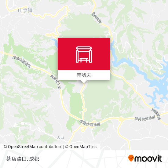 茶店路口地图