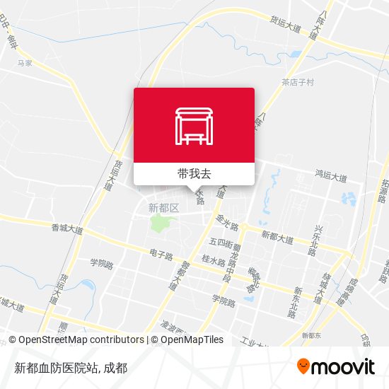 新都血防医院站地图