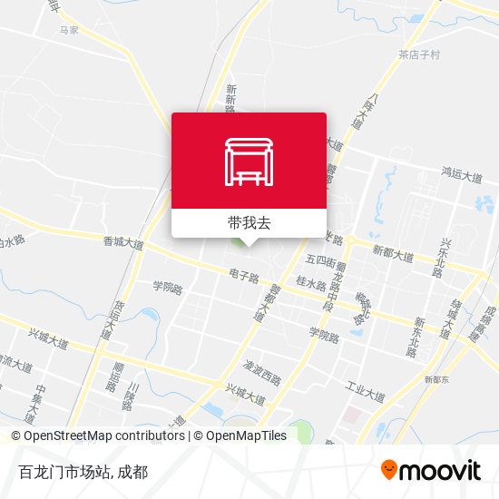 百龙门市场站地图