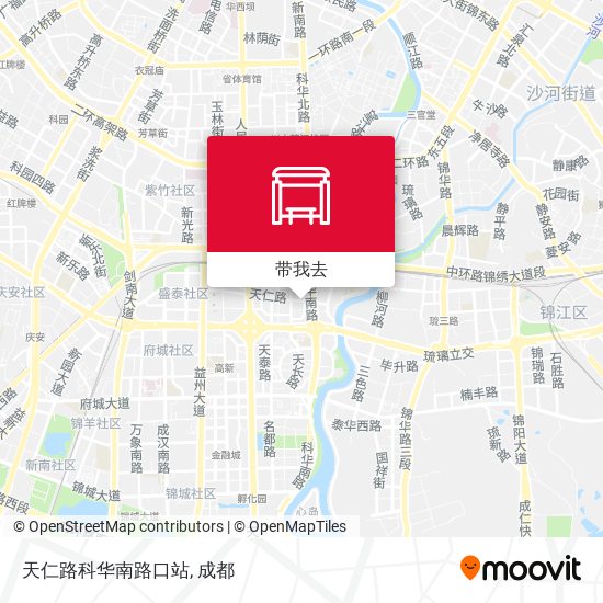 天仁路科华南路口站地图