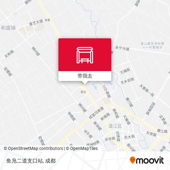 鱼凫二道支口站地图
