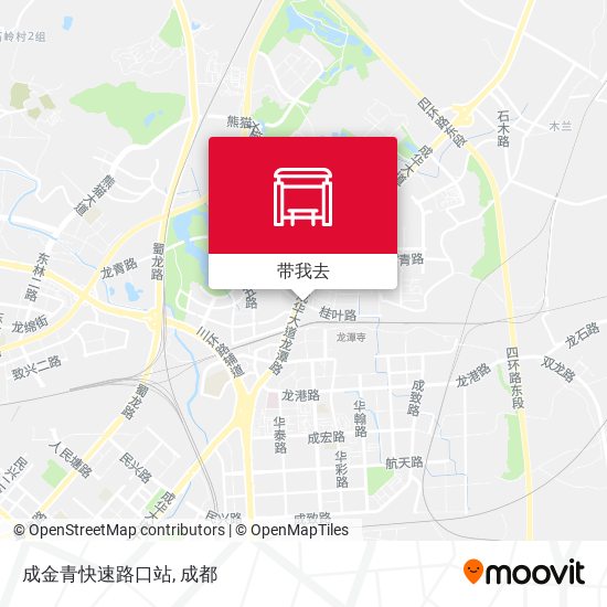 成金青快速路口站地图