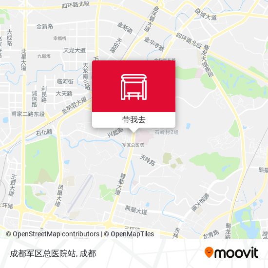 成都军区总医院站地图