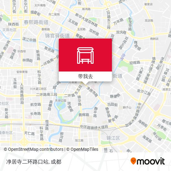 净居寺二环路口站地图