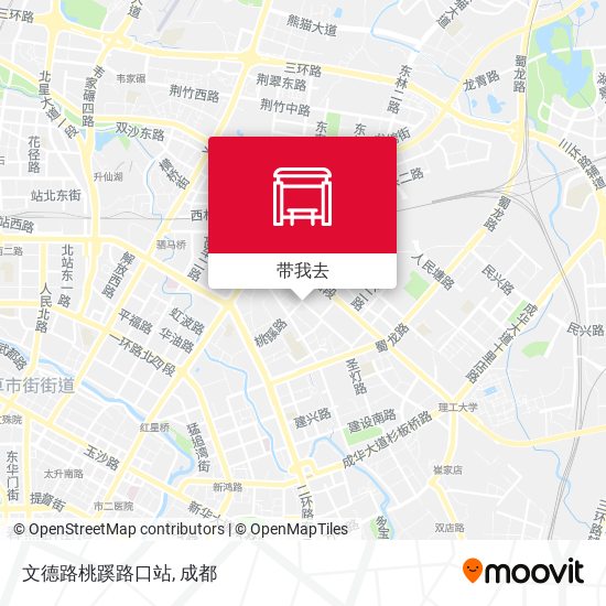 文德路桃蹊路口站地图