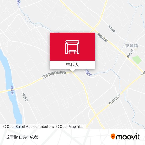 成青路口站地图