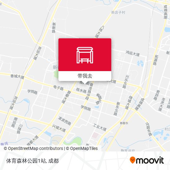 体育森林公园1站地图