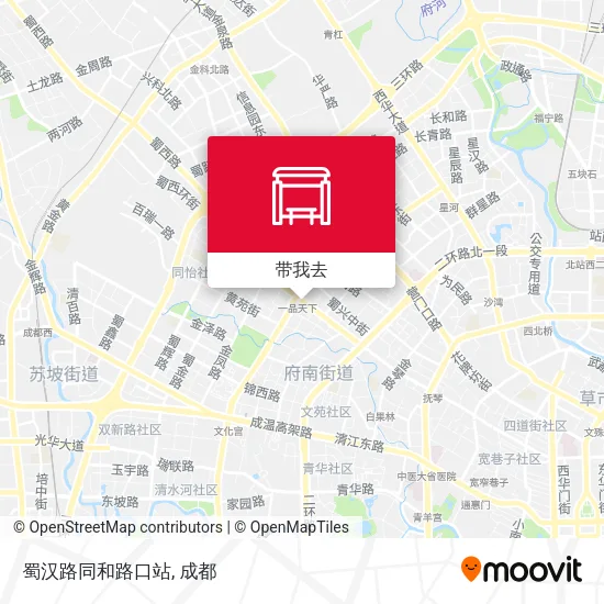 蜀汉路同和路口站地图